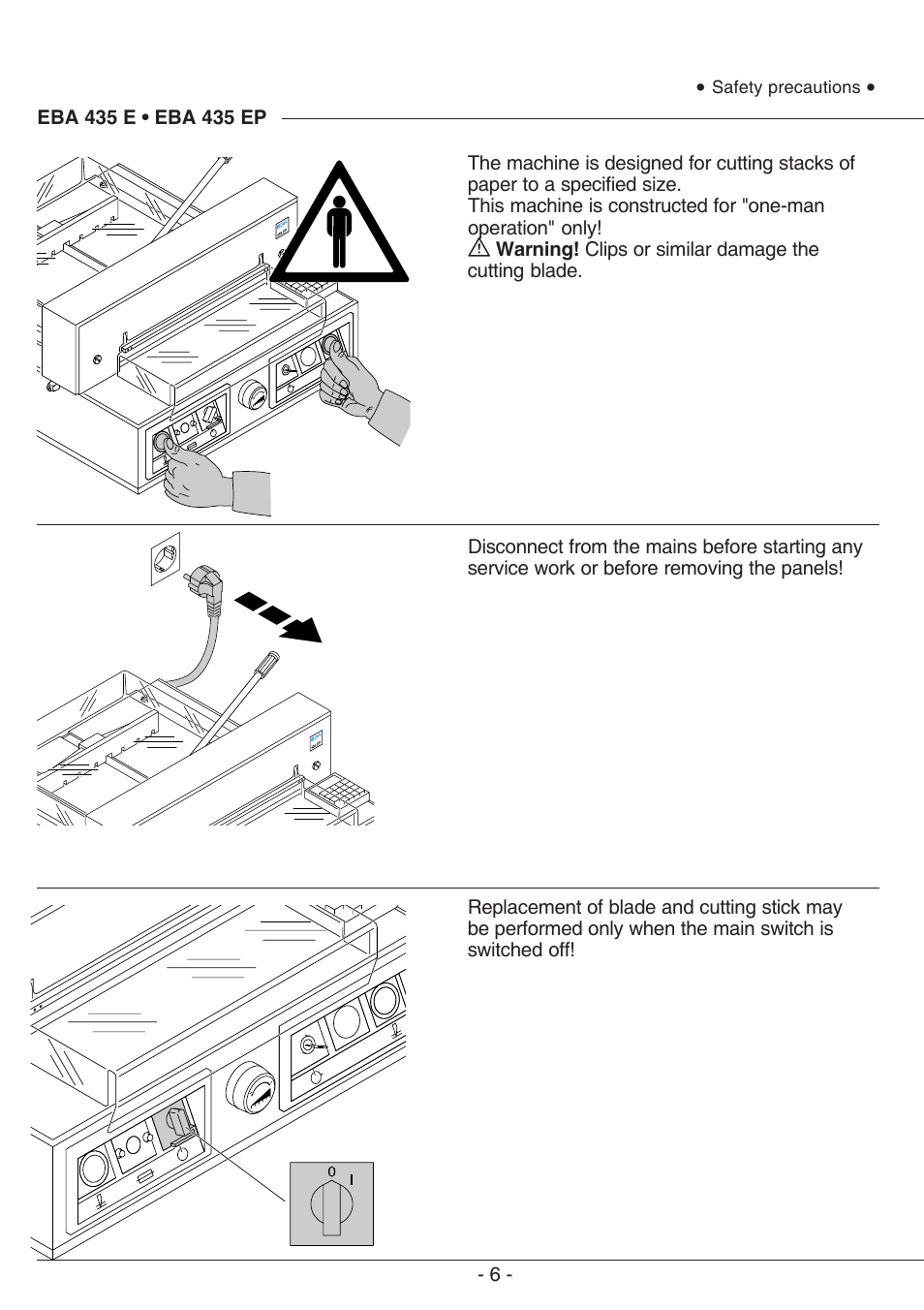 MBM Corporation EBA 435 E User Manual | Page 6 / 48