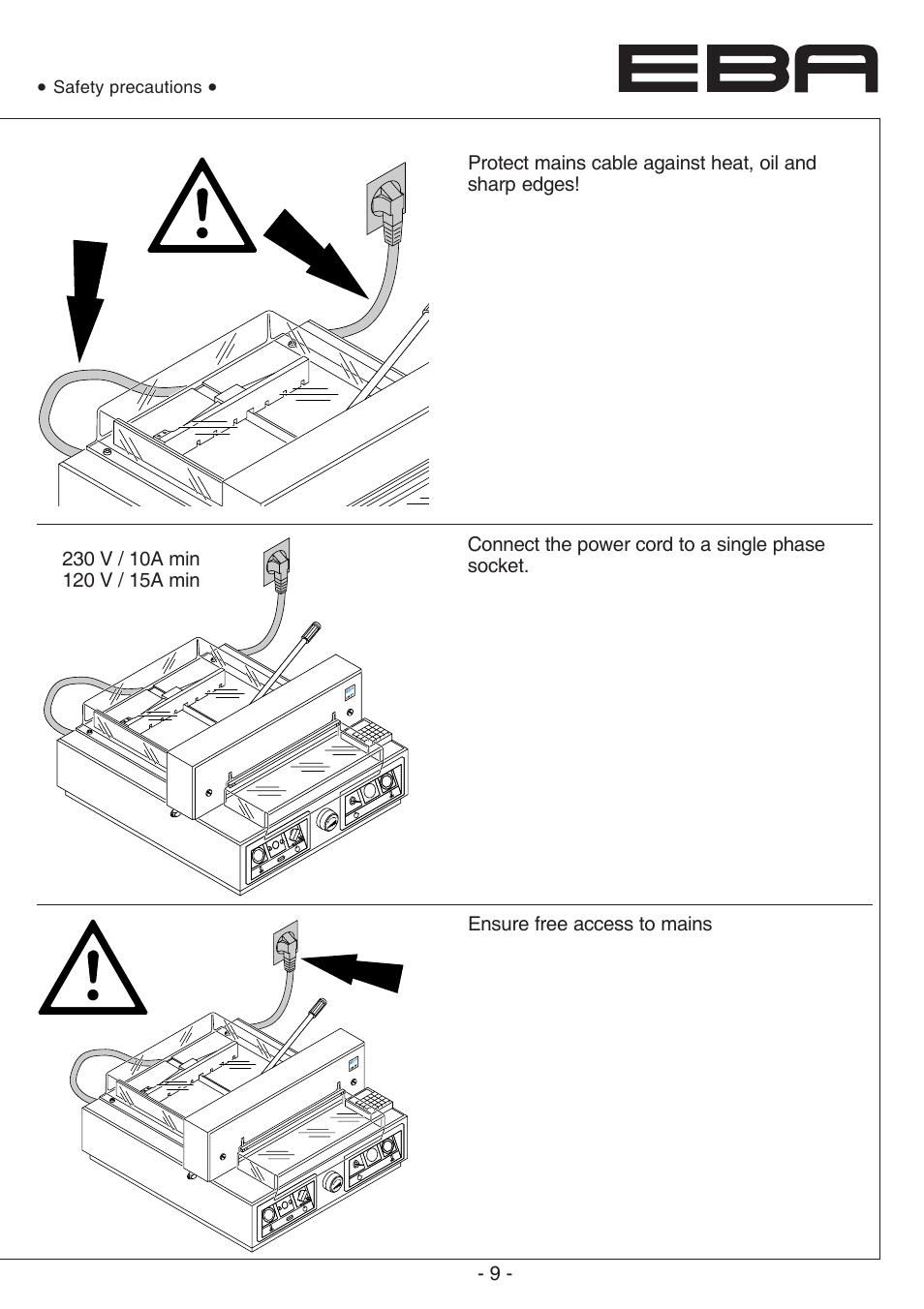 MBM Corporation EBA 435 E User Manual | Page 9 / 48