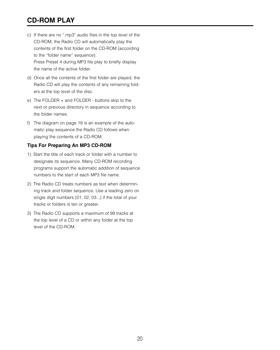 Cd-rom play | Cambridge SoundWorks 740 User Manual | Page 20 / 25