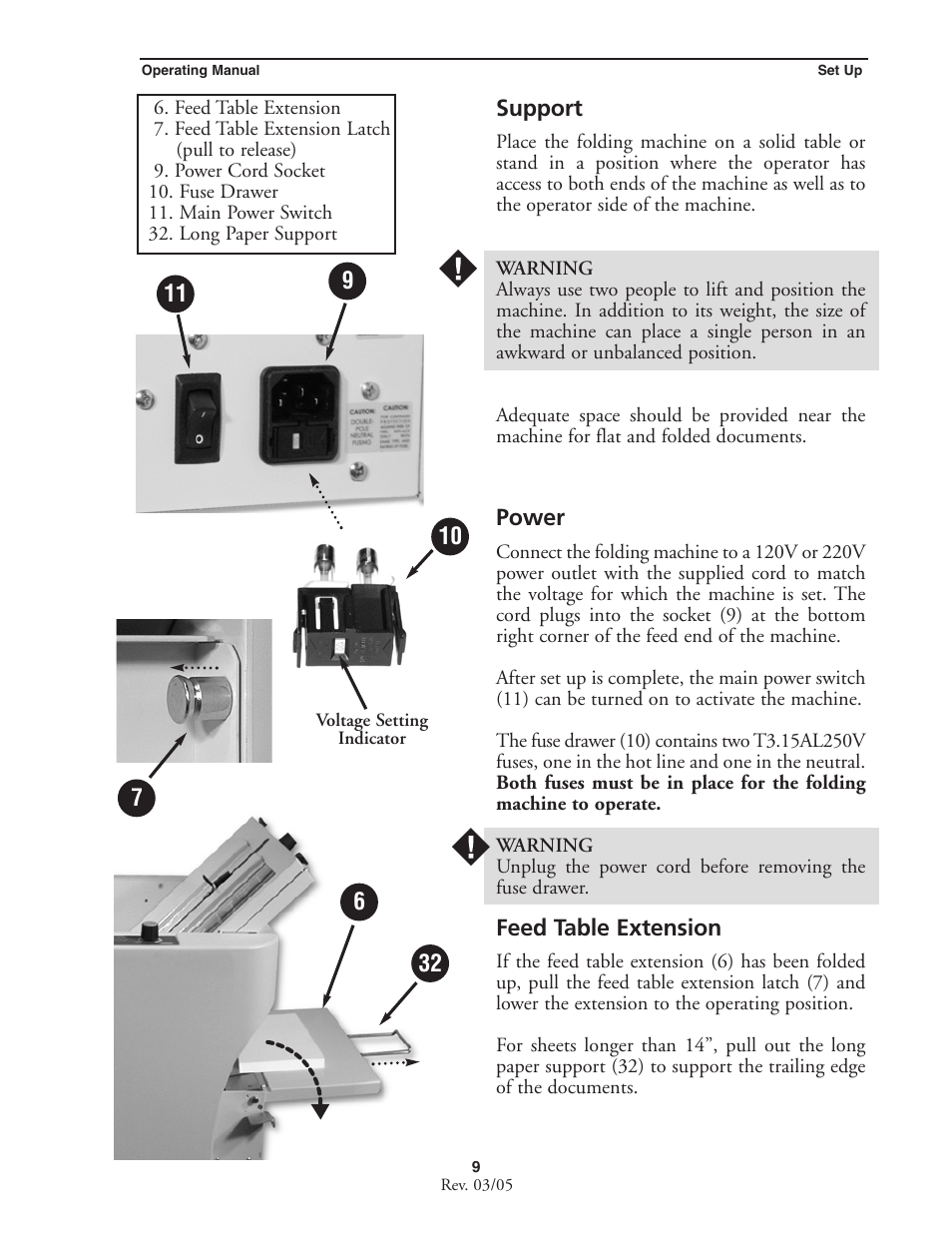 MBM Corporation MBM 256 LS Folder User Manual | Page 11 / 32