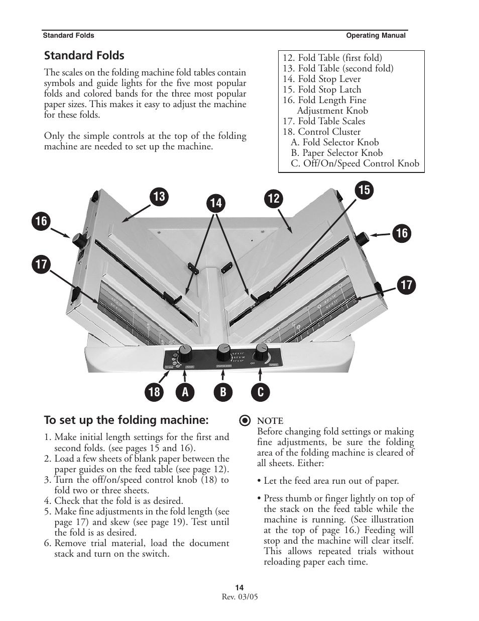 MBM Corporation MBM 256 LS Folder User Manual | Page 16 / 32
