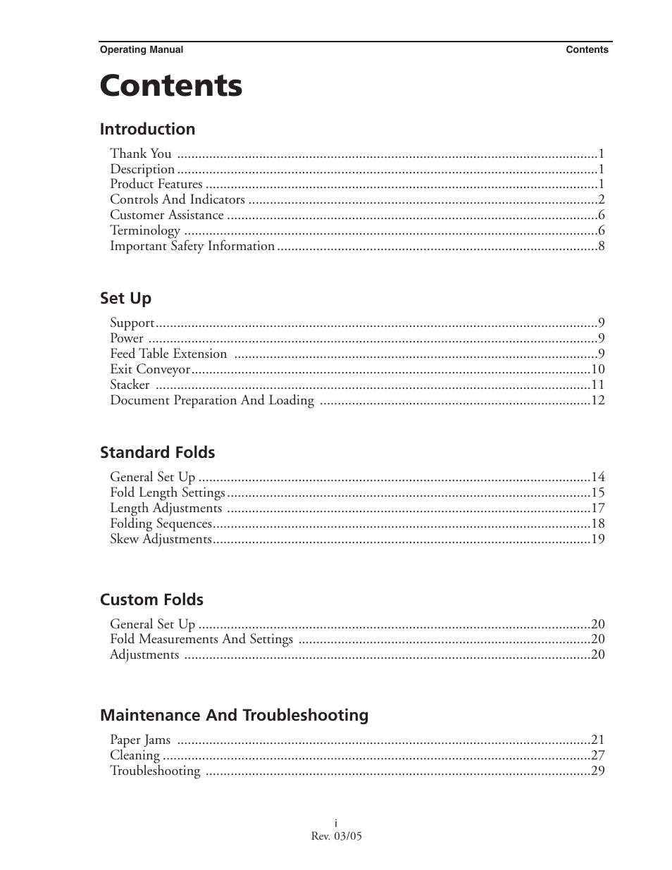 MBM Corporation MBM 256 LS Folder User Manual | Page 2 / 32