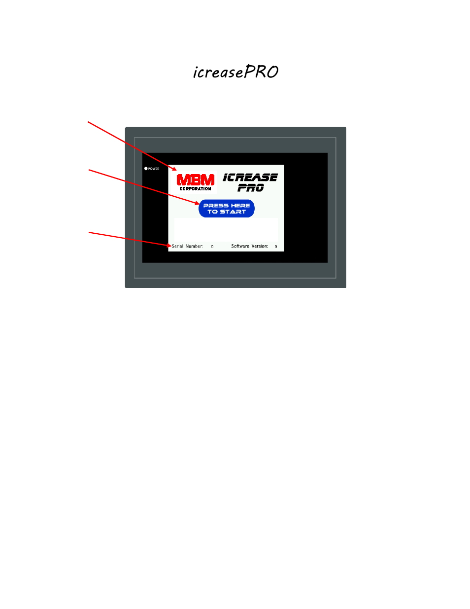 Icreasepro, Touch screen controller | MBM Corporation iCREASE PRO User Manual | Page 6 / 18