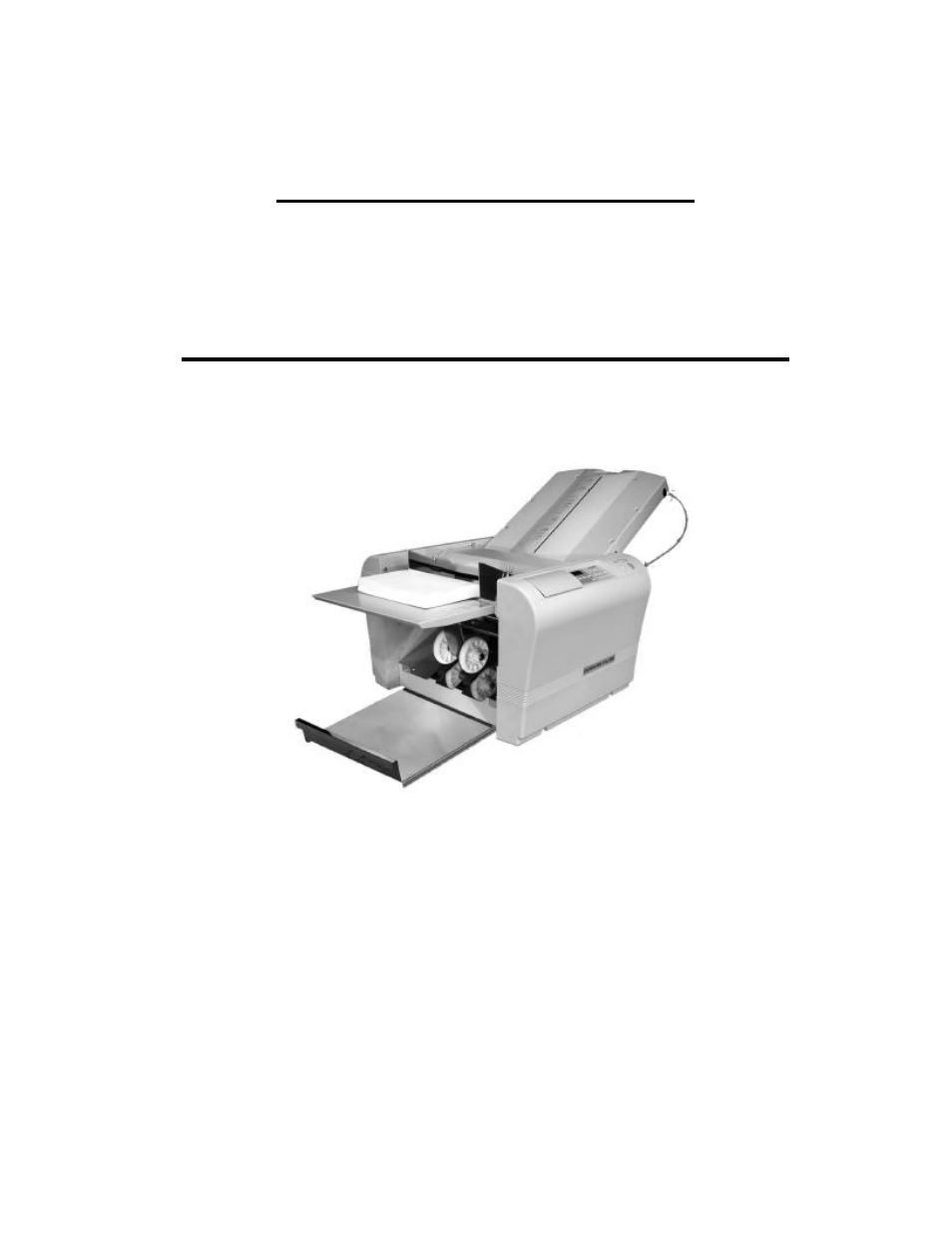 MBM Corporation F45N automatic tabletop folder User Manual | 22 pages