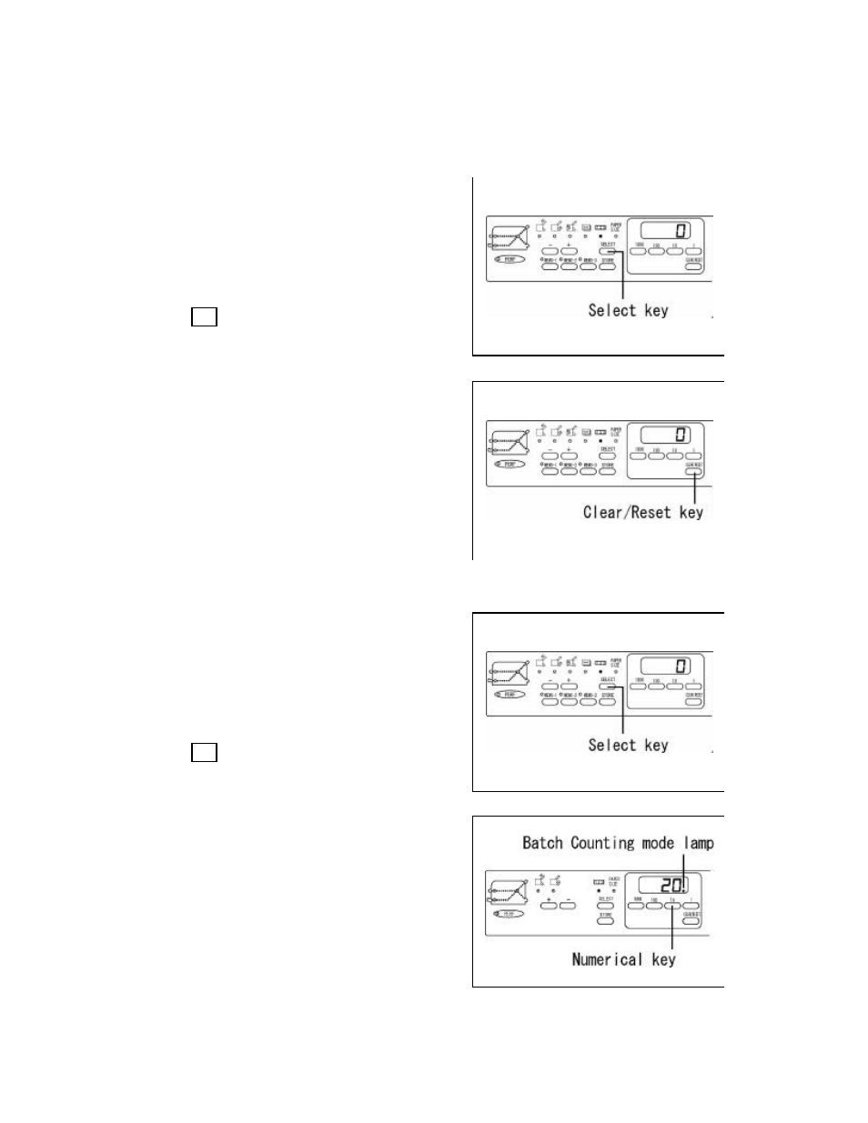 5) indication of the counter, A) addition counter, B) subtraction counter | MBM Corporation F45N automatic tabletop folder User Manual | Page 9 / 22