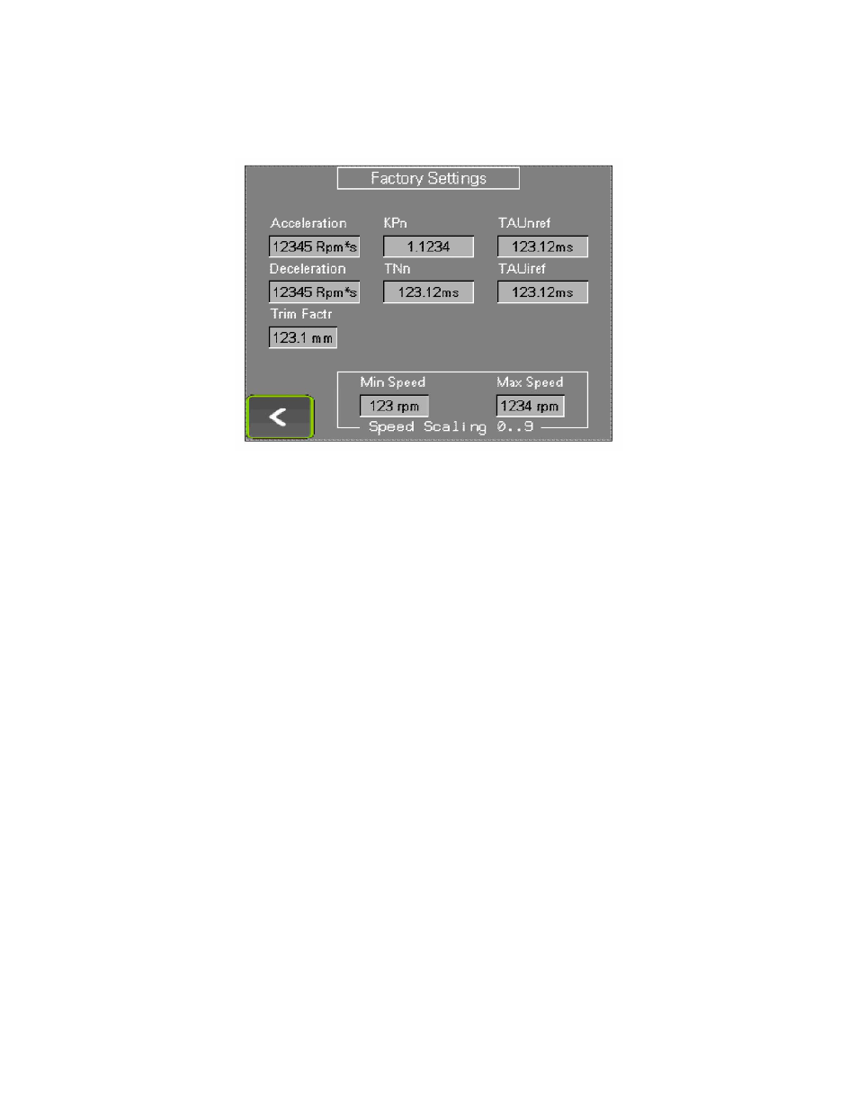 Default settings are, Trim factr | MBM Corporation CREASEMATIC AUTO 50 User Manual | Page 25 / 30