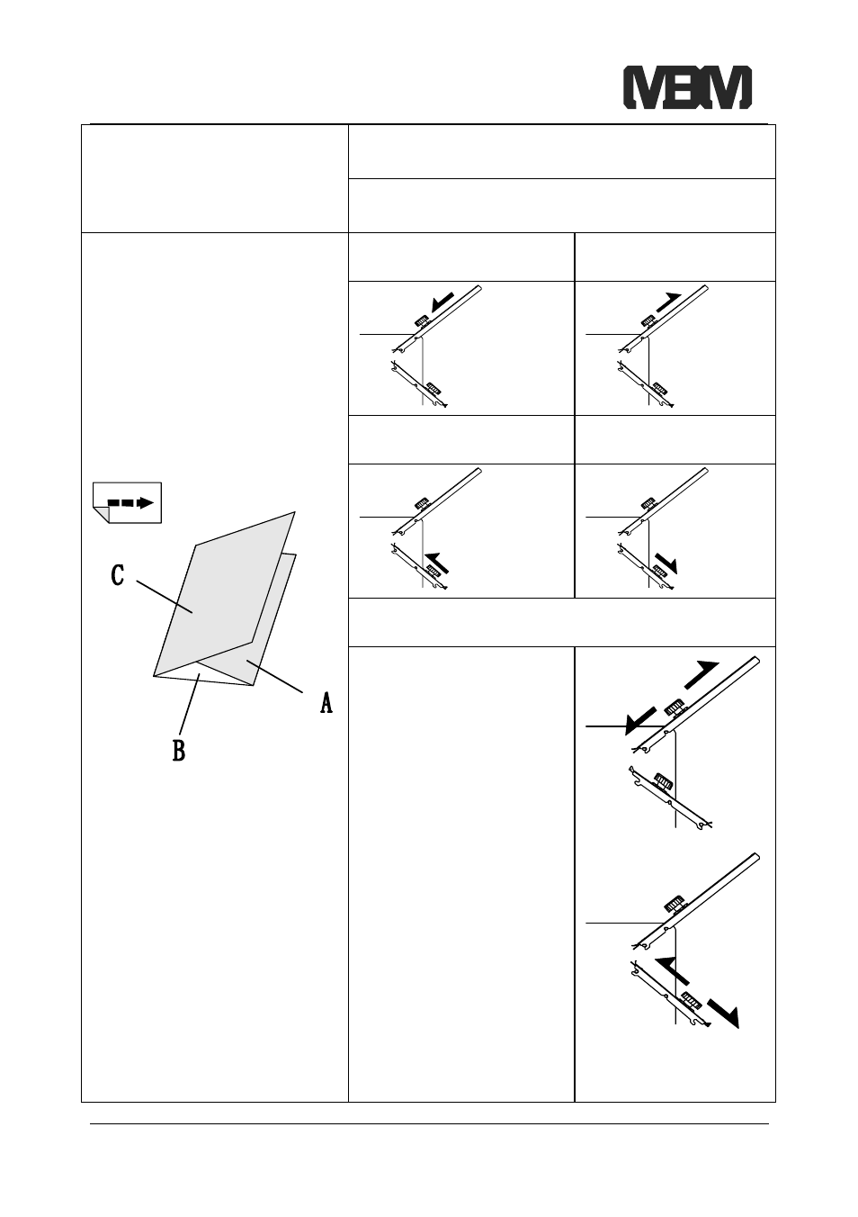 A、b、c not up to standard | MBM Corporation 93M User Manual | Page 17 / 24