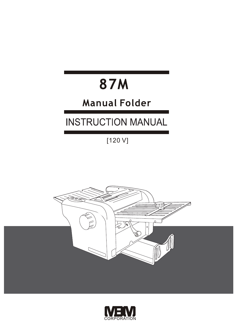 MBM Corporation 87M User Manual | 20 pages