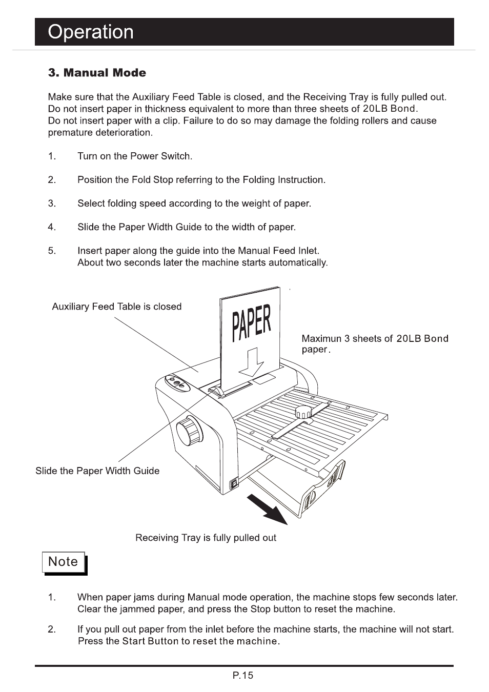頁面 16 | MBM Corporation 87M User Manual | Page 16 / 20