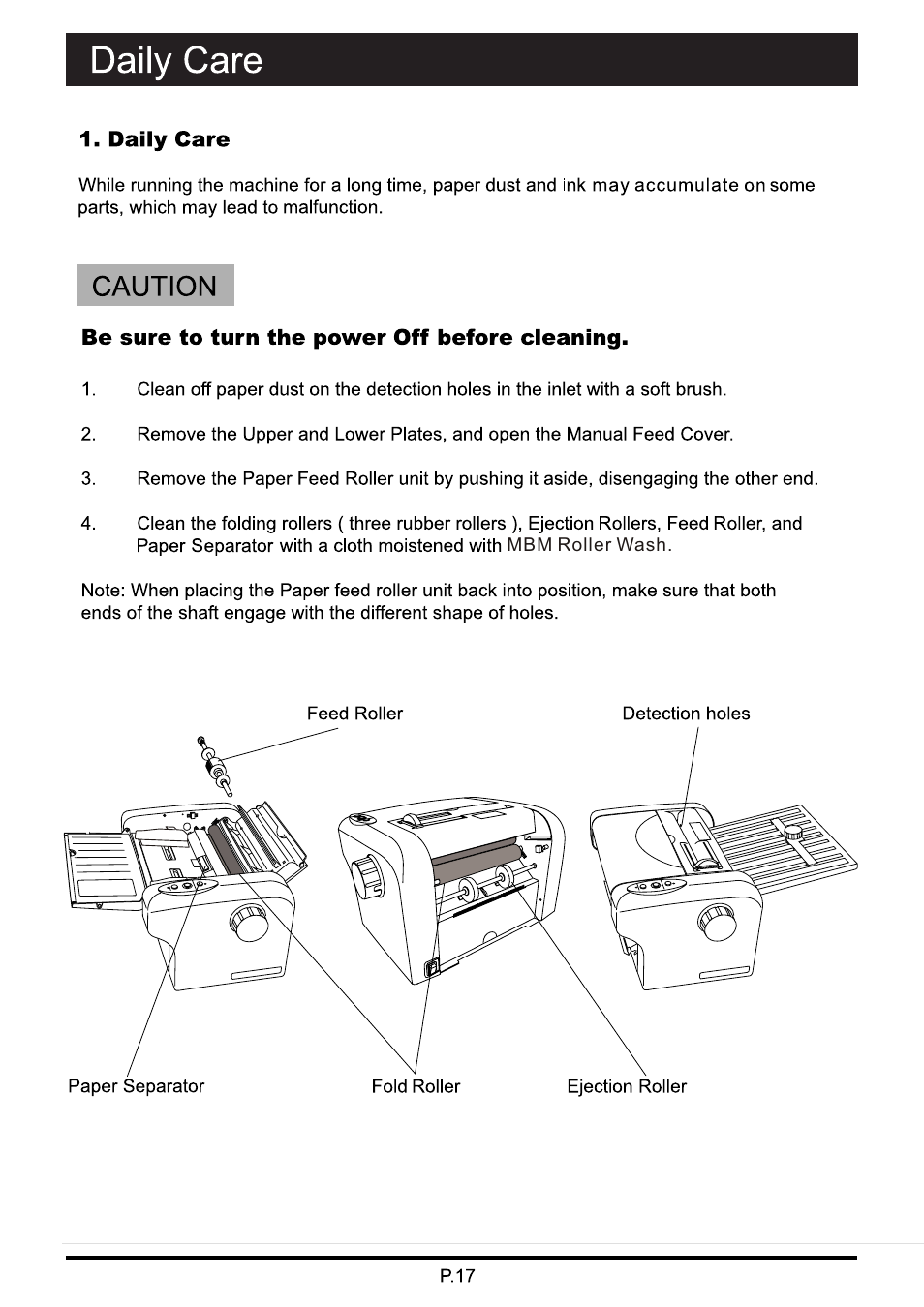 頁面 18 | MBM Corporation 87M User Manual | Page 18 / 20