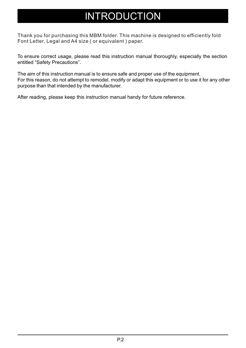 頁面 3, Introduction | MBM Corporation 87M User Manual | Page 3 / 20