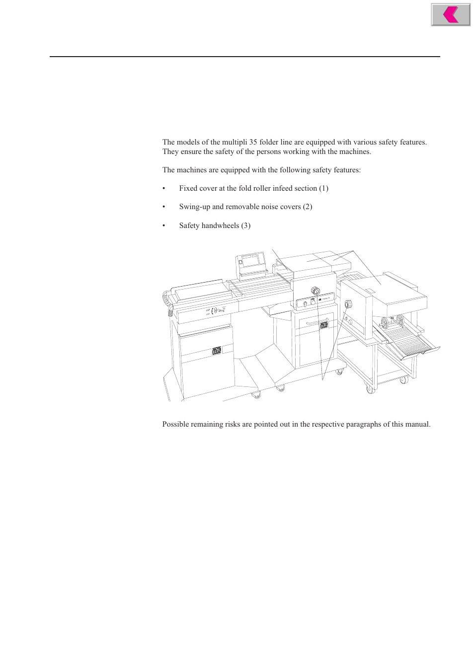 Safety features | MBM Corporation 352S User Manual | Page 11 / 67