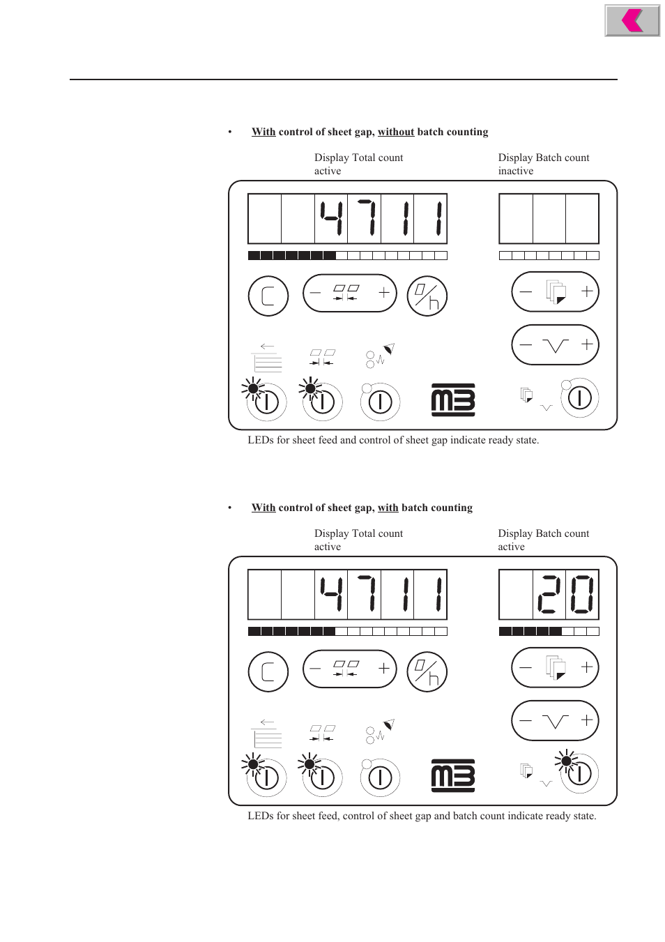 Control of sheet gap | MBM Corporation 352S User Manual | Page 58 / 67