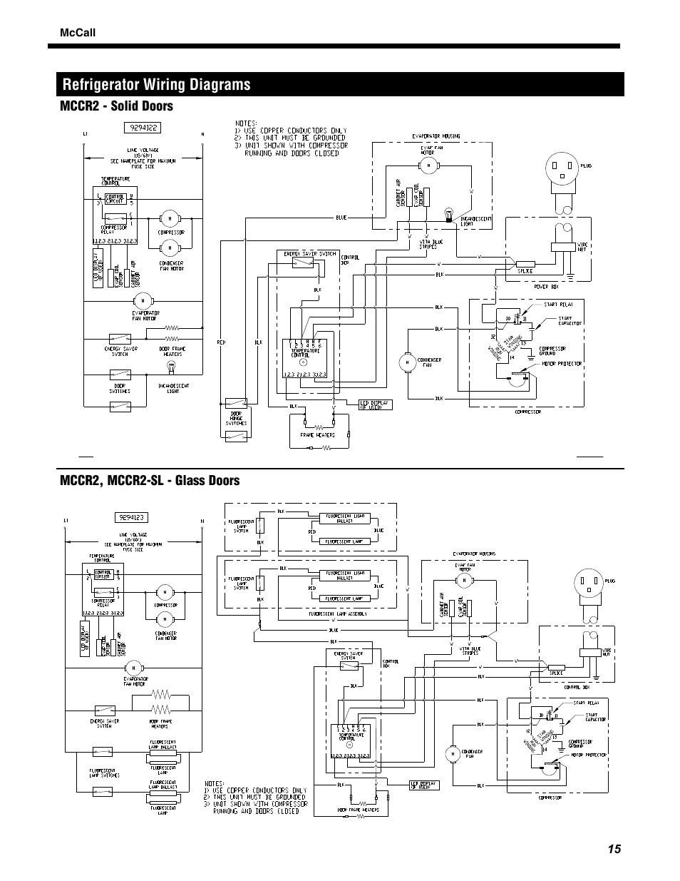 McCall MCCR1-G User Manual | Page 15 / 28