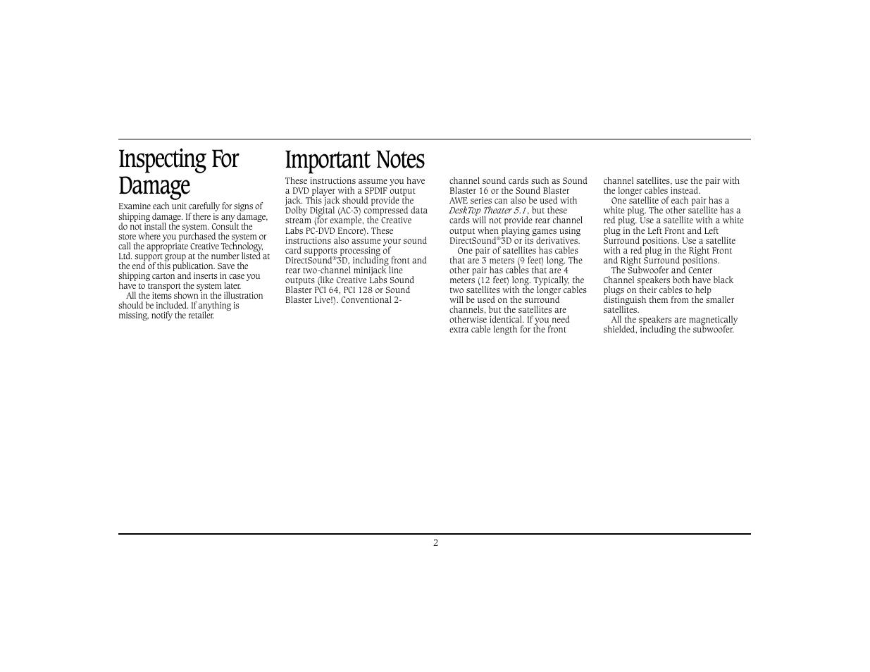 Cambridge SoundWorks Home Theater System User Manual | Page 5 / 19