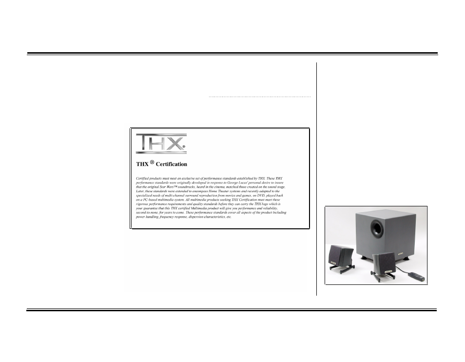 Contents introduction | Cambridge SoundWorks MegaWorks THX 250D User Manual | Page 6 / 11