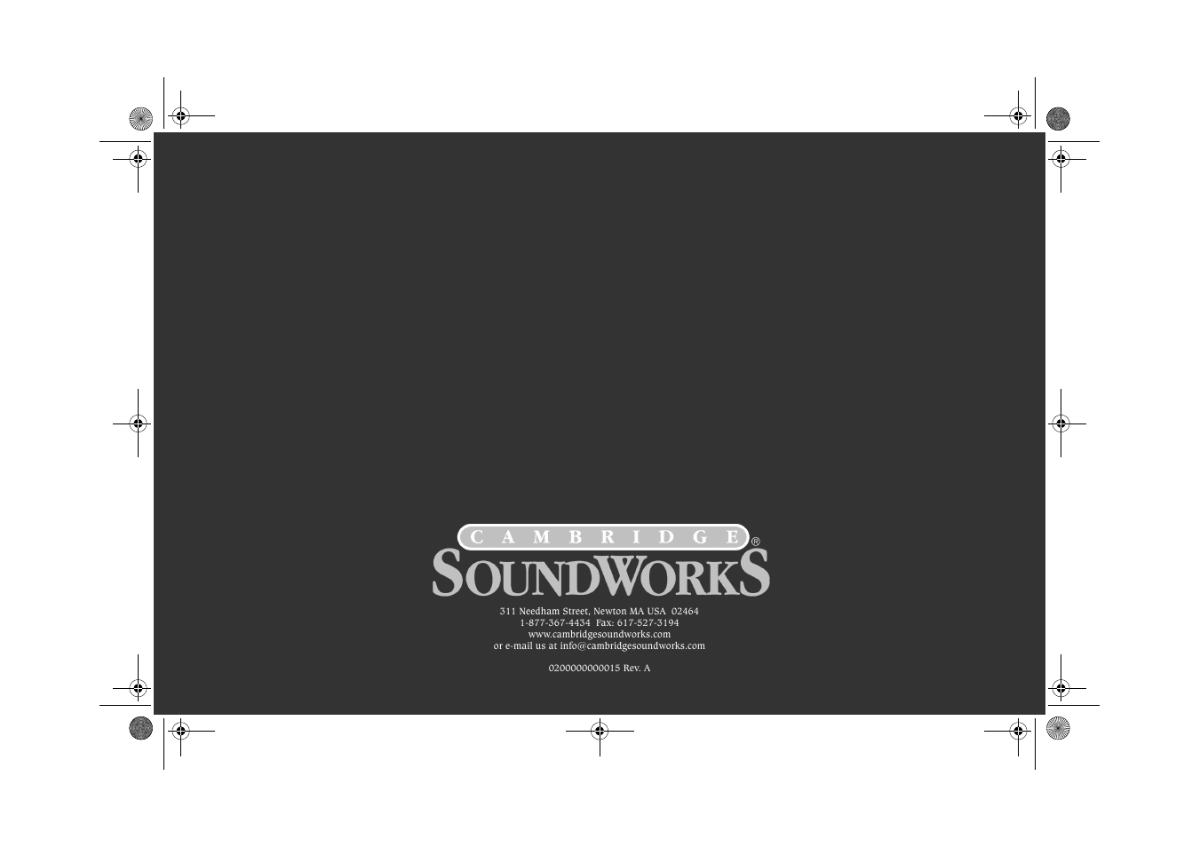 Cambridge SoundWorks FPS1800 User Manual | Page 2 / 14
