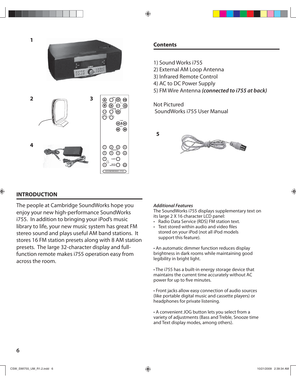 Cambridge SoundWorks I755 User Manual | Page 6 / 24