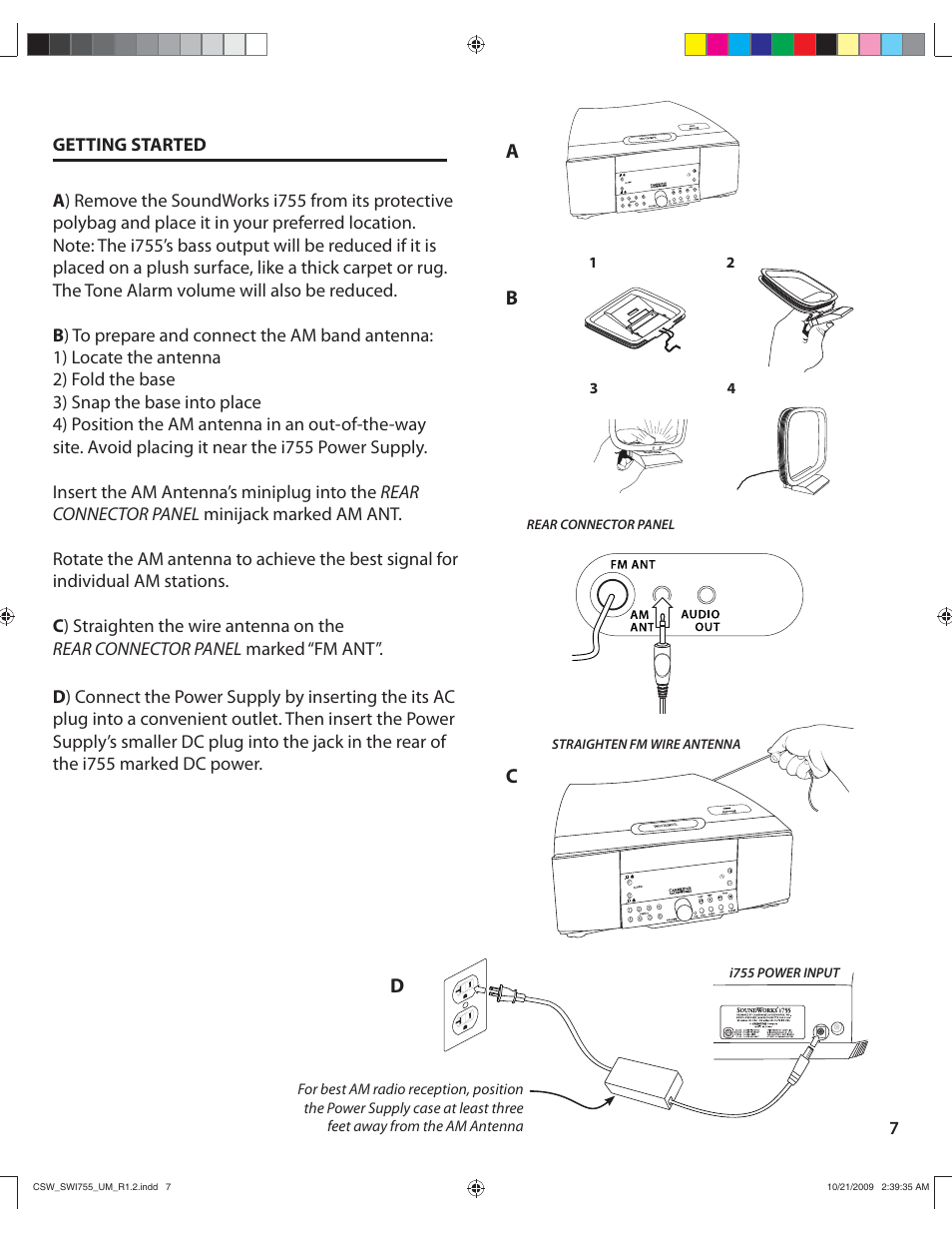 Ab d | Cambridge SoundWorks I755 User Manual | Page 7 / 24