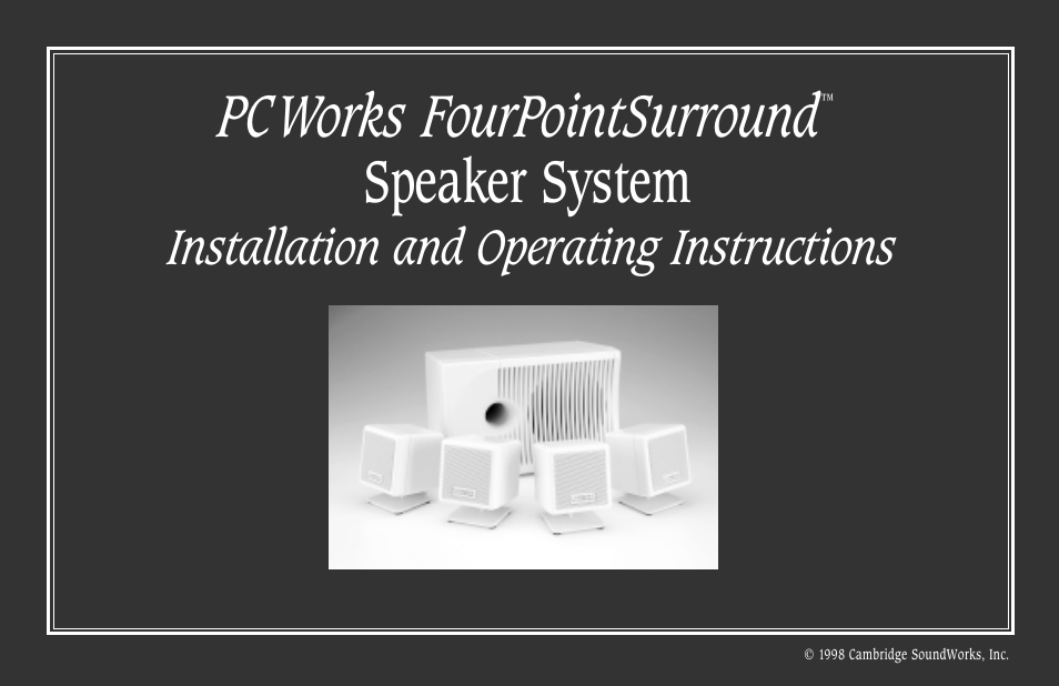 Cambridge SoundWorks PCWorks User Manual | 20 pages