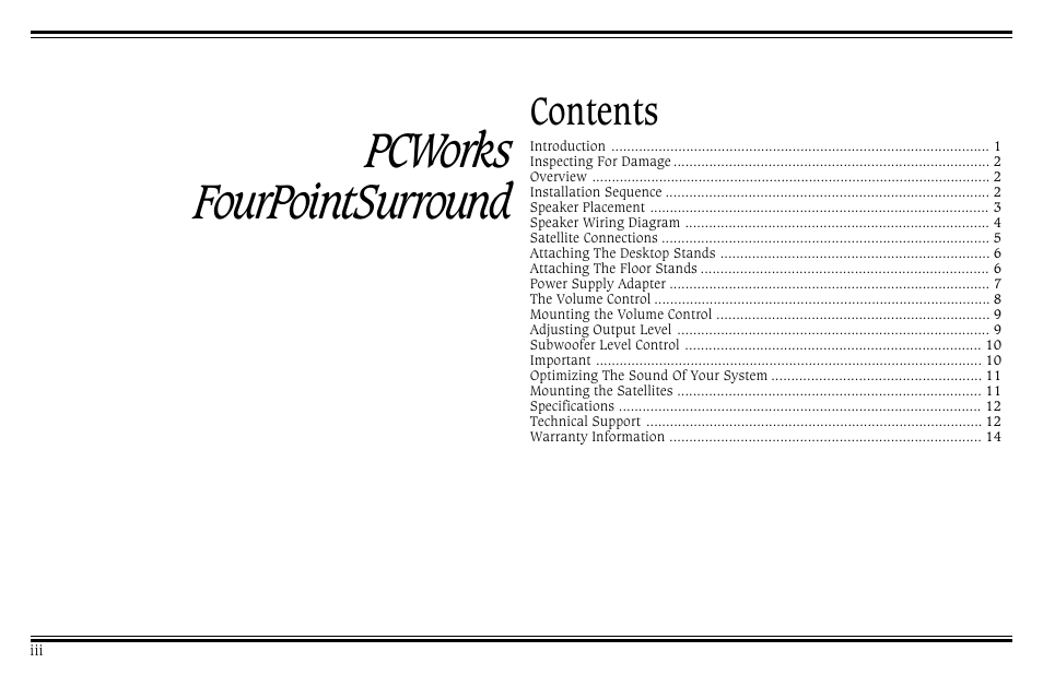 Cambridge SoundWorks PCWorks User Manual | Page 4 / 20