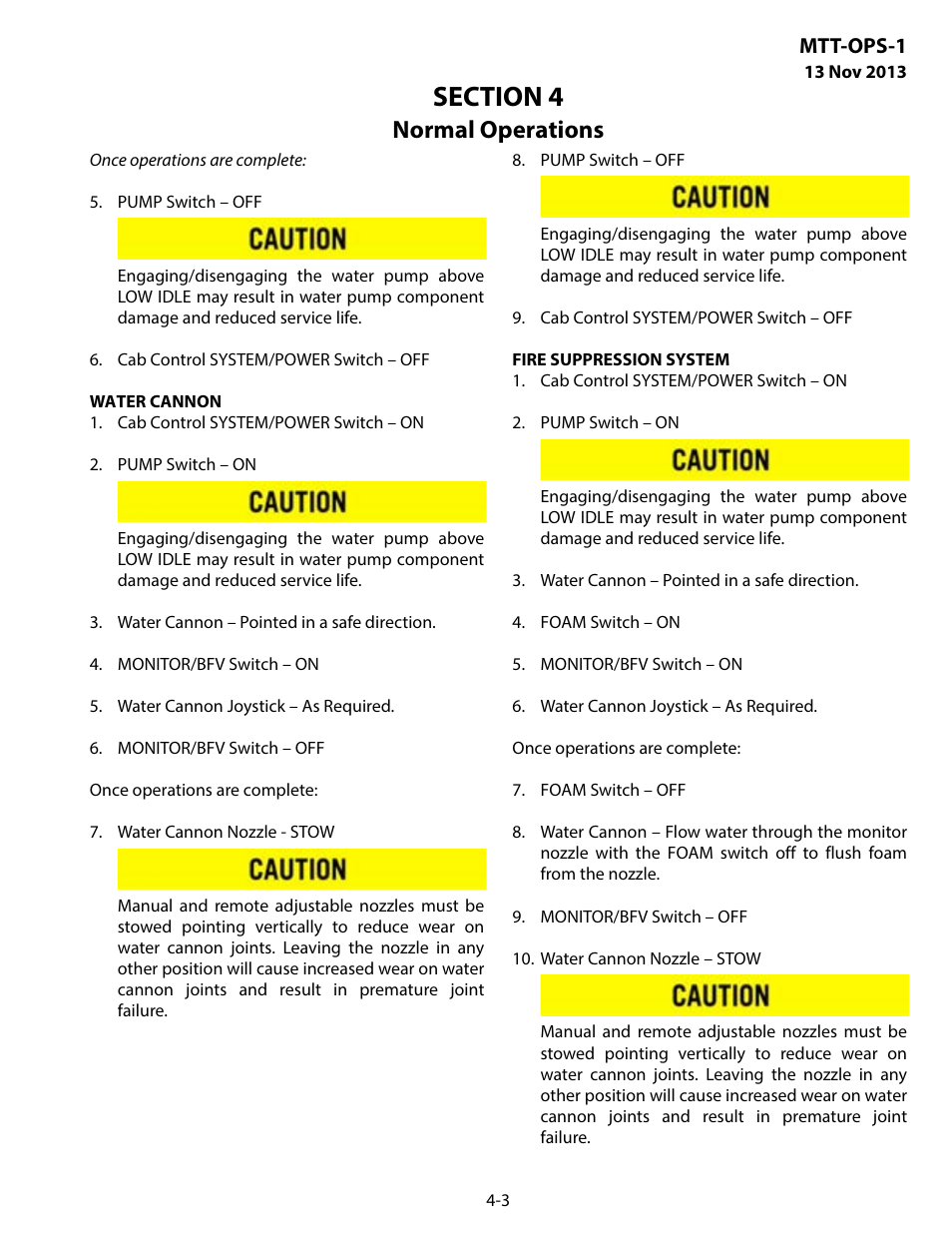 Normal operations | MEGA Corp. MTT-OPS-1 User Manual | Page 30 / 73