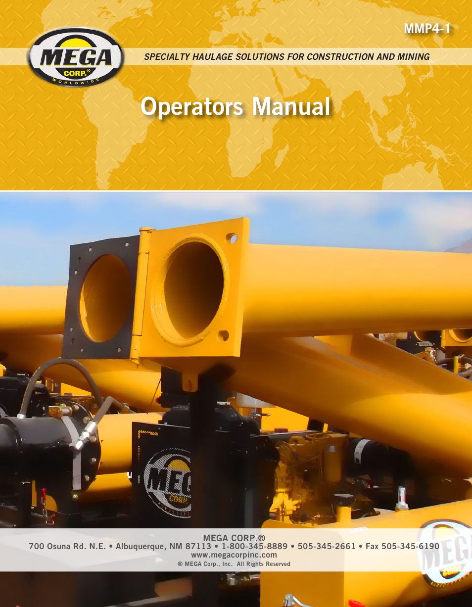 MEGA Corp. MMP4-1 User Manual | 34 pages