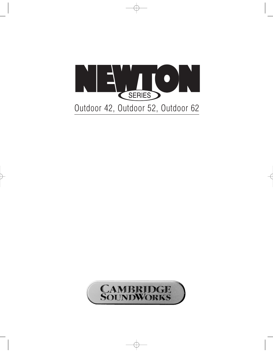 Cambridge SoundWorks Speaker User Manual | 12 pages