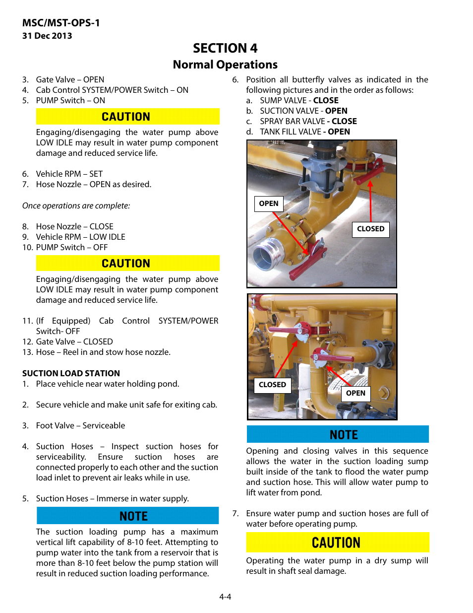 Normal operations, Msc/mst-ops-1 | MEGA Corp. MSC-OPS-1 User Manual | Page 33 / 61
