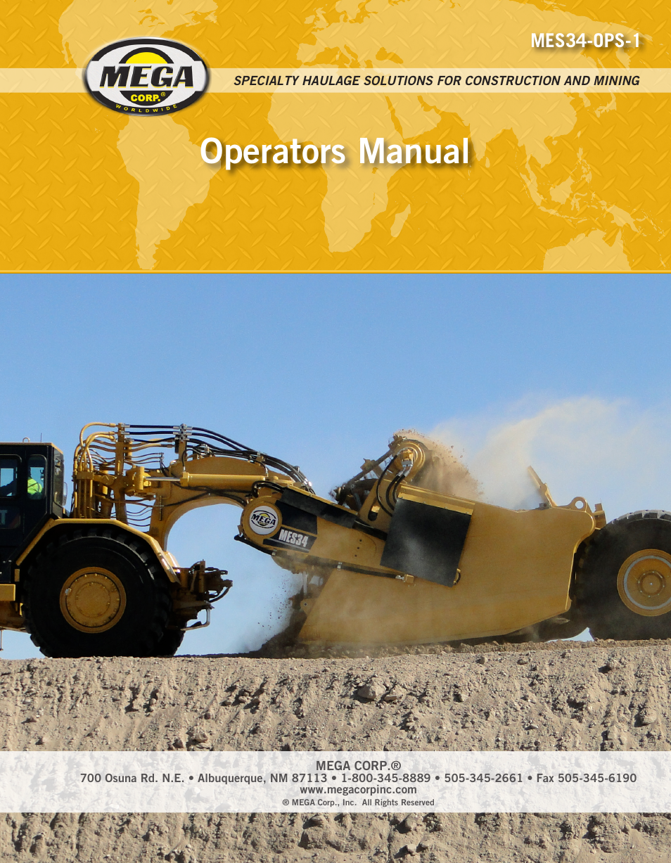 MEGA Corp. MES34-OPS-1 User Manual | 35 pages