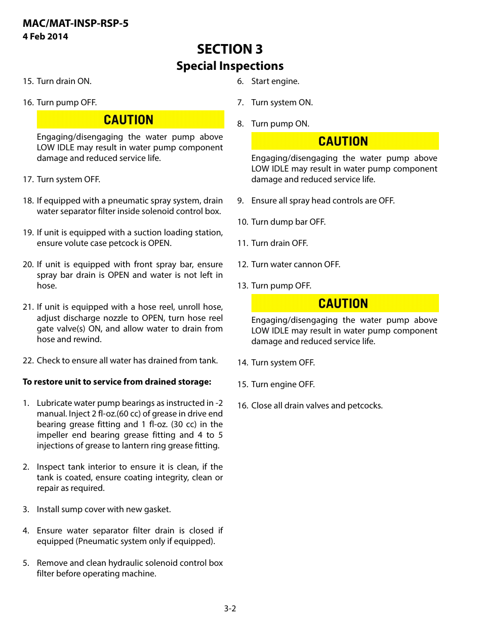 Special inspections | MEGA Corp. MAC-INSP-RSP-5 User Manual | Page 15 / 21