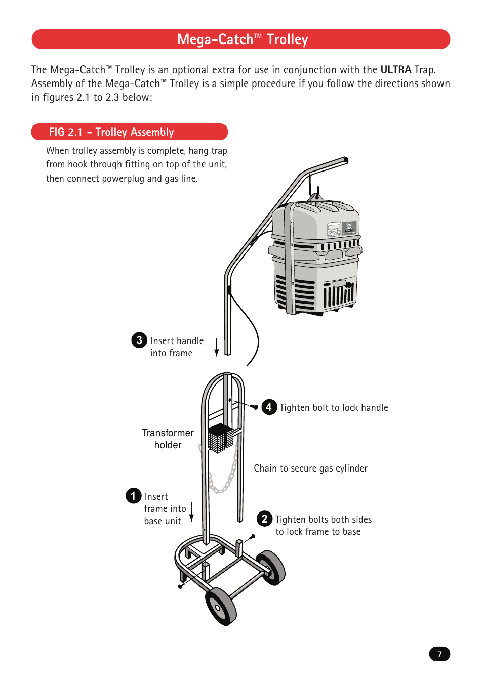 Mega-catch  trolley | Mega Catch MCU-800 Ultra User Manual | Page 9 / 32