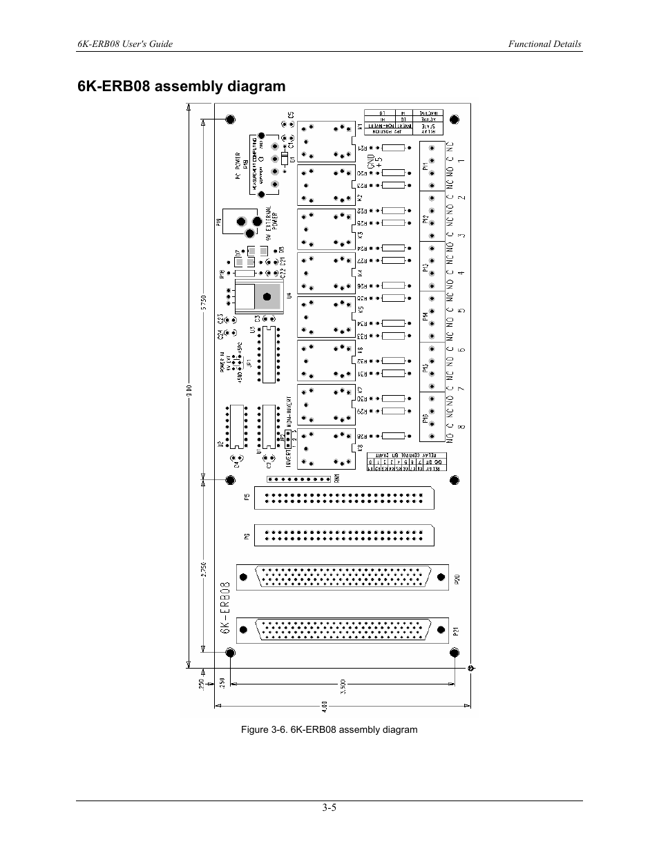 6k-erb08 assembly diagram, 6k-erb08 assembly diagram -5 | Measurement Computing 6K-ERB08 User Manual | Page 24 / 32