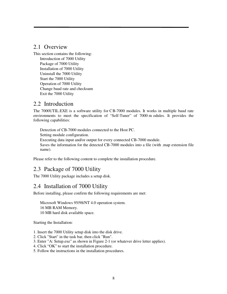 2 introduction | Measurement Computing CB-7000 Utilities User Manual | Page 12 / 44