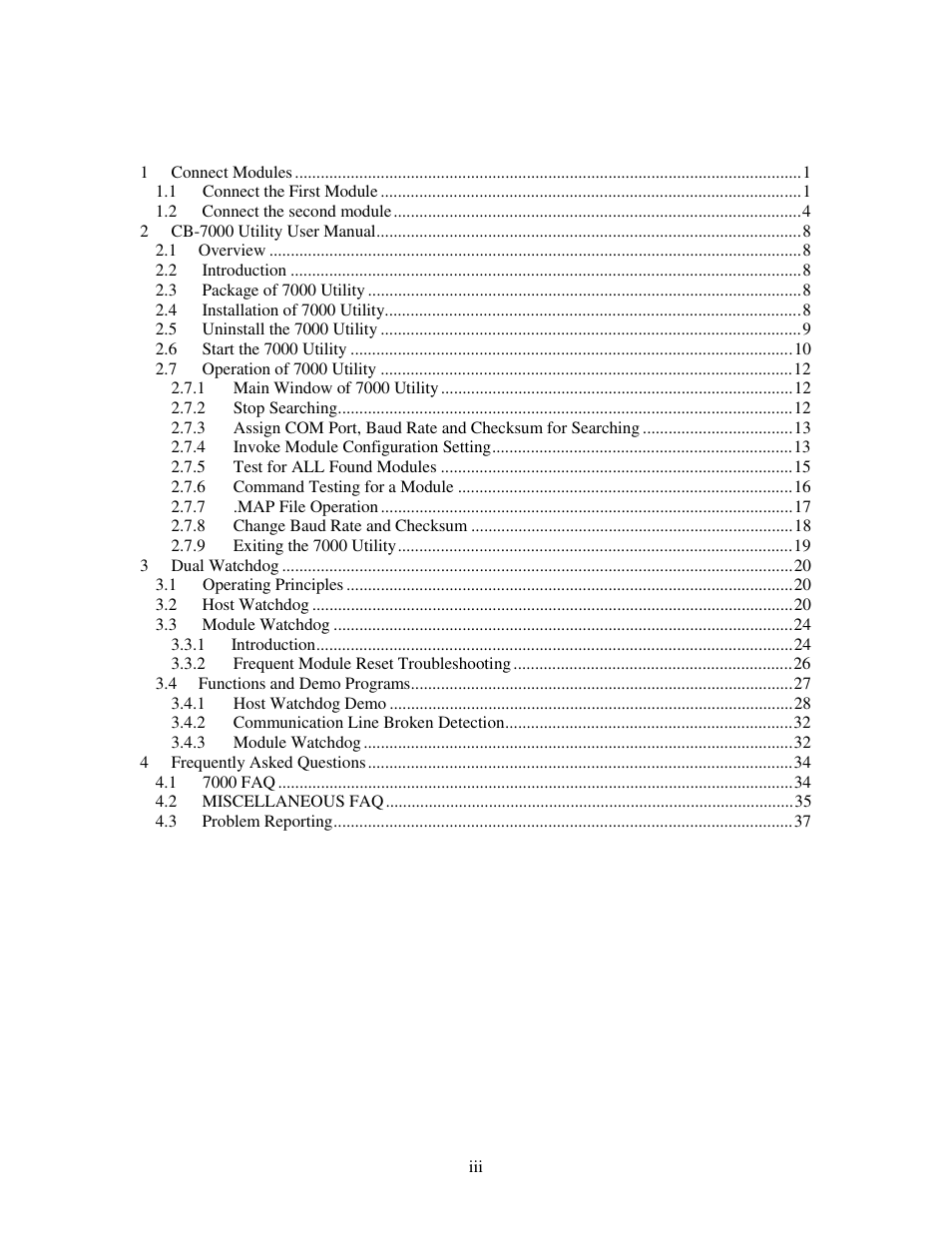 Measurement Computing CB-7000 Utilities User Manual | Page 3 / 44