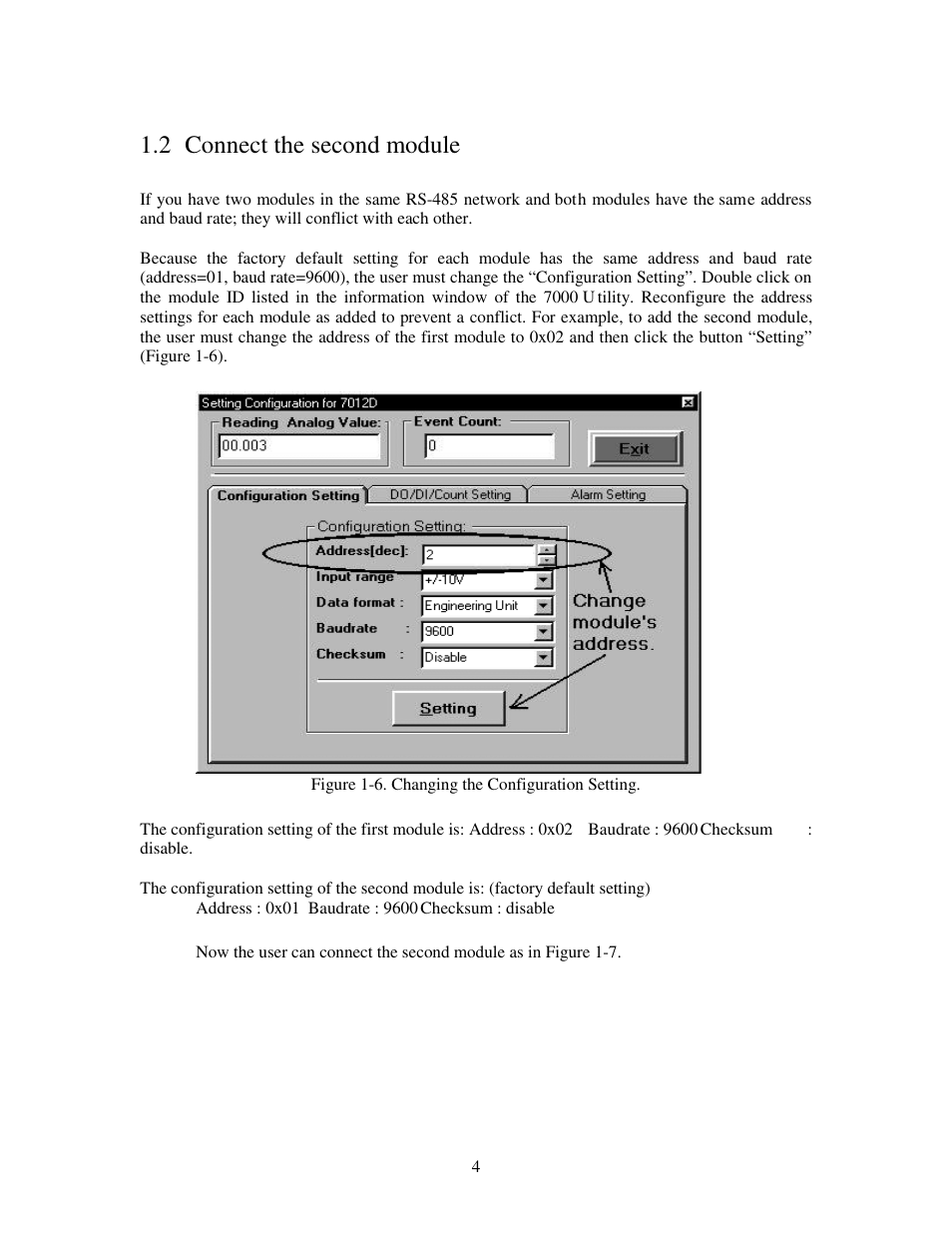 2 connect the second module | Measurement Computing CB-7000 Utilities User Manual | Page 8 / 44