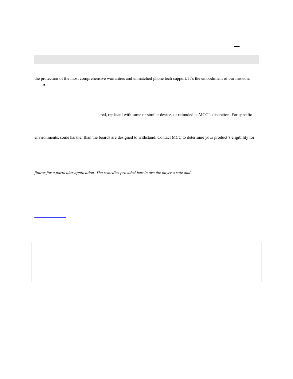 Management committed to your satisfaction | Measurement Computing CB-7080 User Manual | Page 2 / 74