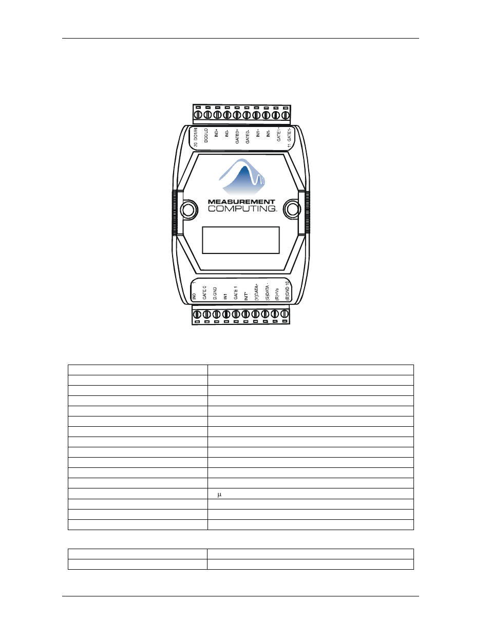 Pin assignments, Specifications, Frequency measurement | Pin assignments -2, Specifications -2, Frequency measurement -2 | Measurement Computing CB-7080 User Manual | Page 6 / 74