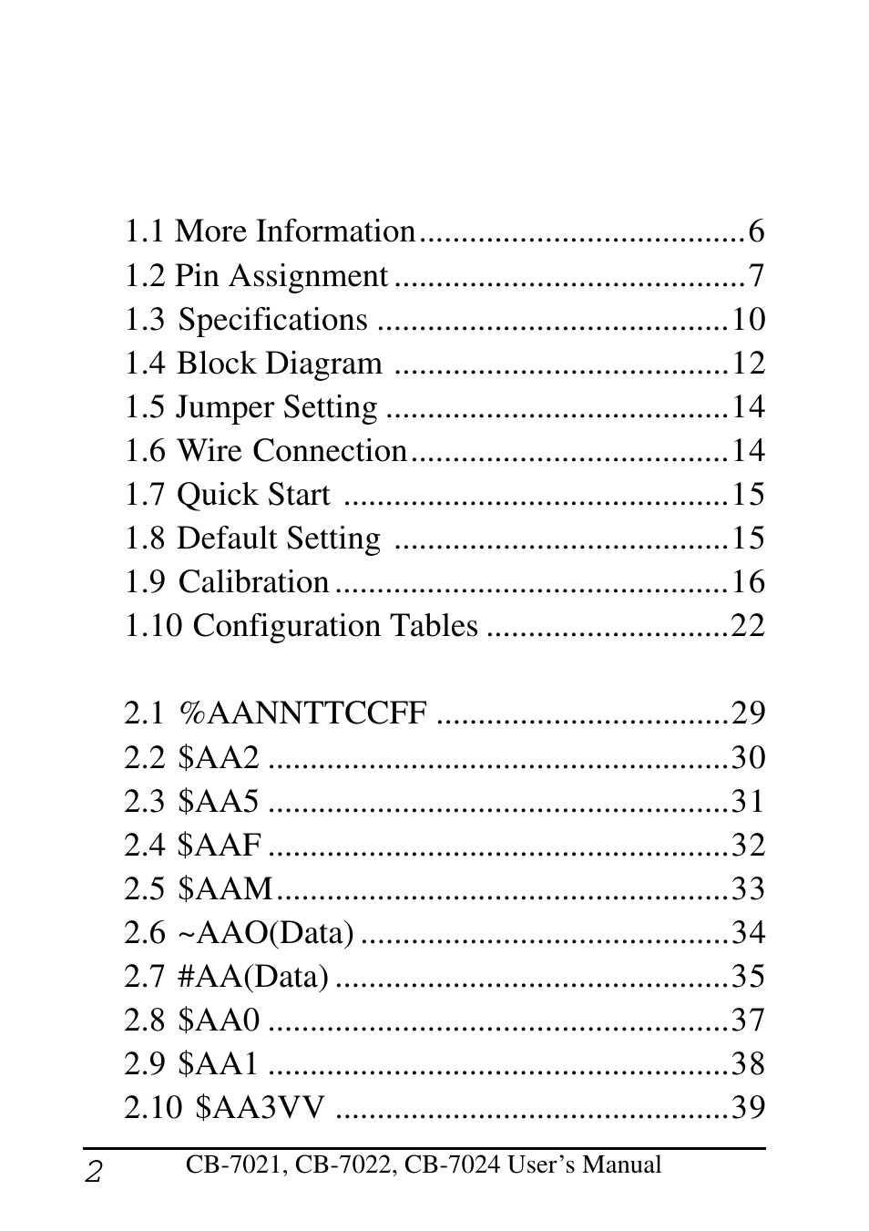 Measurement Computing CB-COM-7021 User Manual | Page 2 / 76