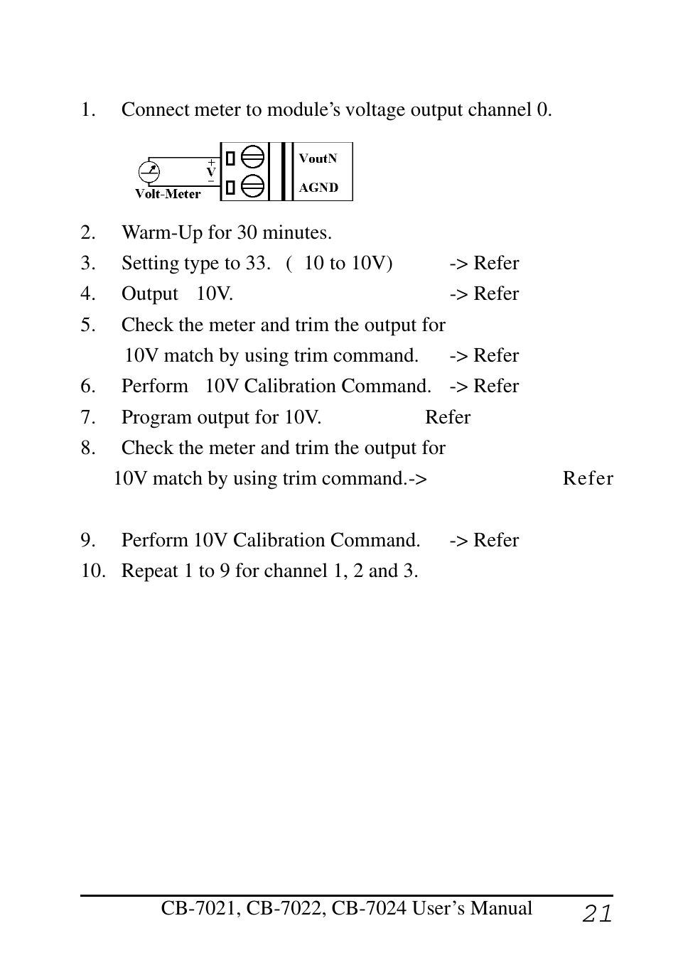 Measurement Computing CB-COM-7021 User Manual | Page 21 / 76