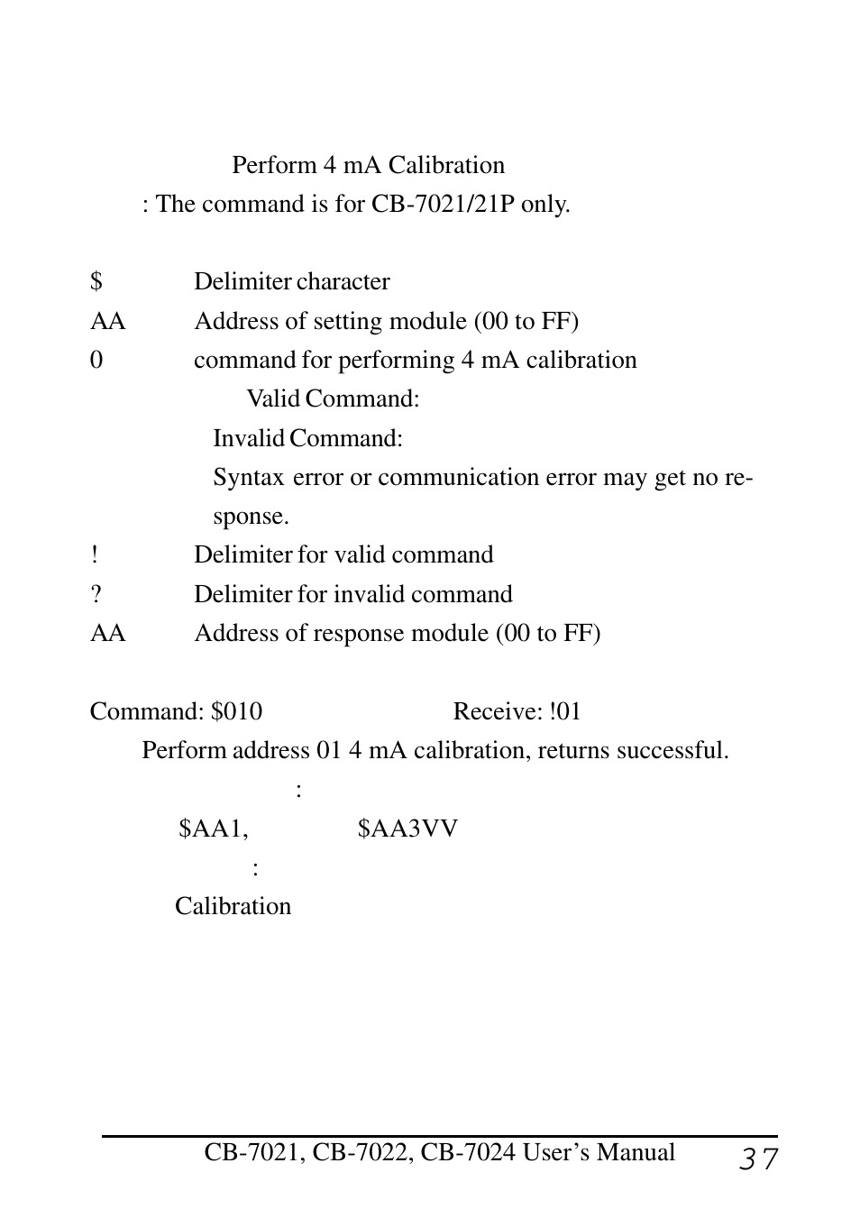 8 $aa0 | Measurement Computing CB-COM-7021 User Manual | Page 37 / 76