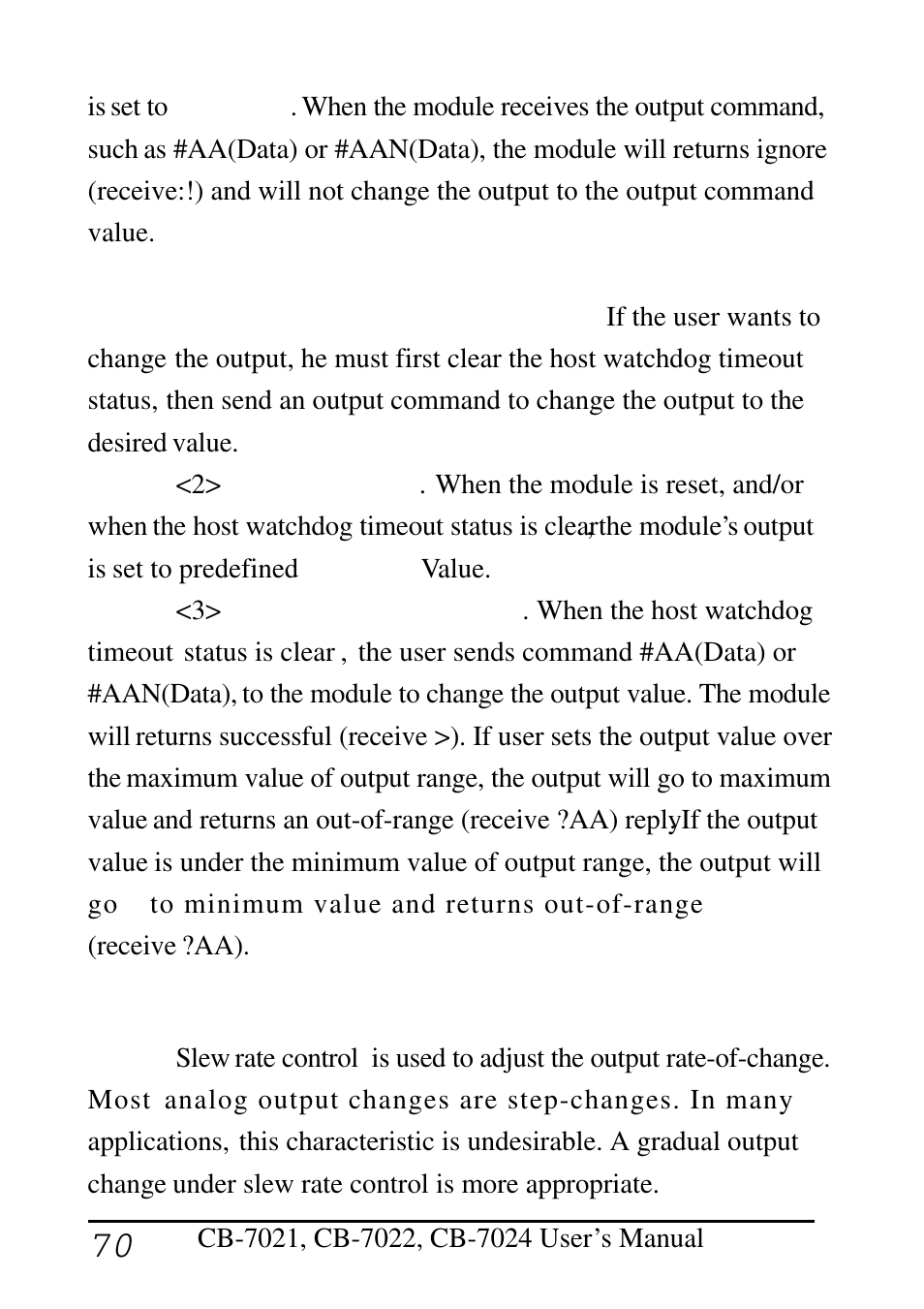 6 slew rate control | Measurement Computing CB-COM-7021 User Manual | Page 70 / 76