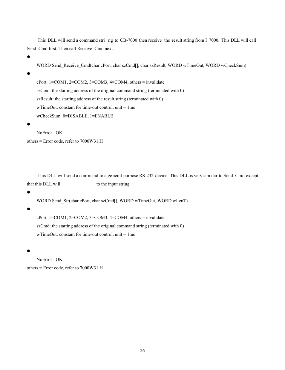 Send_receive_cmd, Send_str | Measurement Computing CB-NAP-7000P User Manual | Page 30 / 36