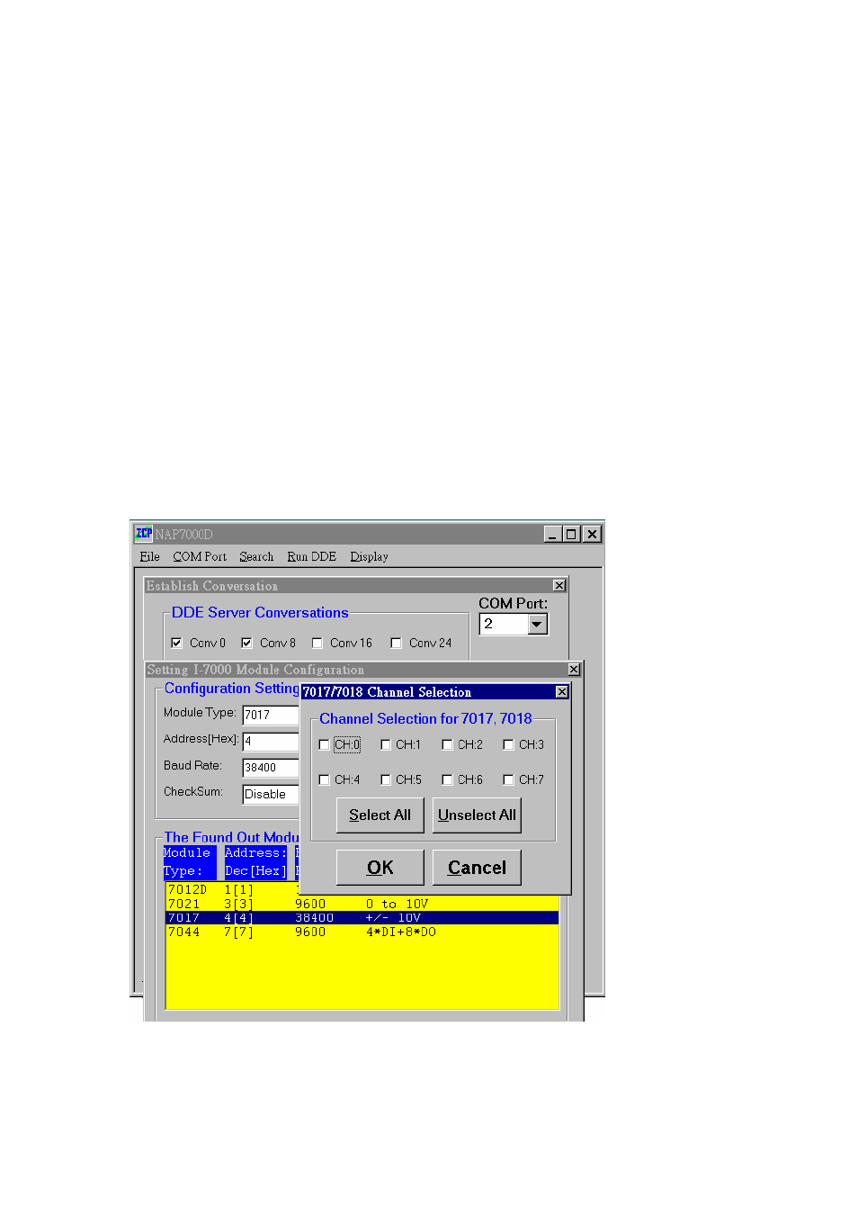 Setting the cb-7017, cb-7018 | Measurement Computing CB-NAP-7000D User Manual | Page 22 / 56