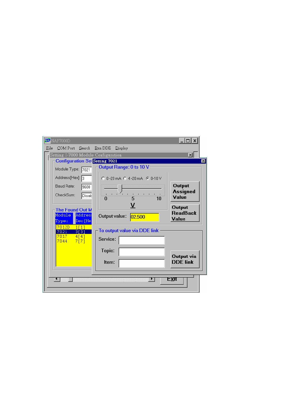 Setting the cb-7021 | Measurement Computing CB-NAP-7000D User Manual | Page 25 / 56