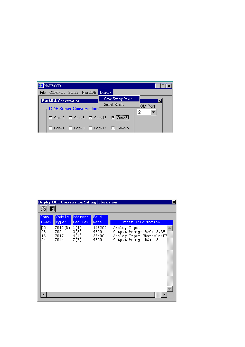 Display the setting result, 12 display the setting result | Measurement Computing CB-NAP-7000D User Manual | Page 35 / 56