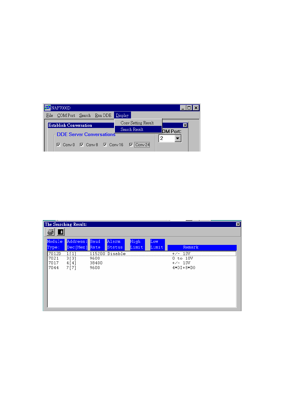 Display the searching result, 13 display the searching result | Measurement Computing CB-NAP-7000D User Manual | Page 36 / 56