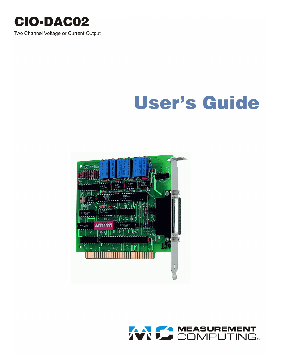 Measurement Computing CIO-DAC02 User Manual | 18 pages