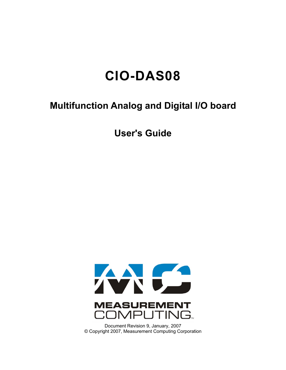 Cio-das08 | Measurement Computing CIO-DAS08 User Manual | Page 2 / 21