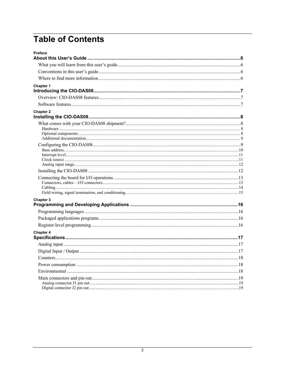 Measurement Computing CIO-DAS08 User Manual | Page 5 / 21